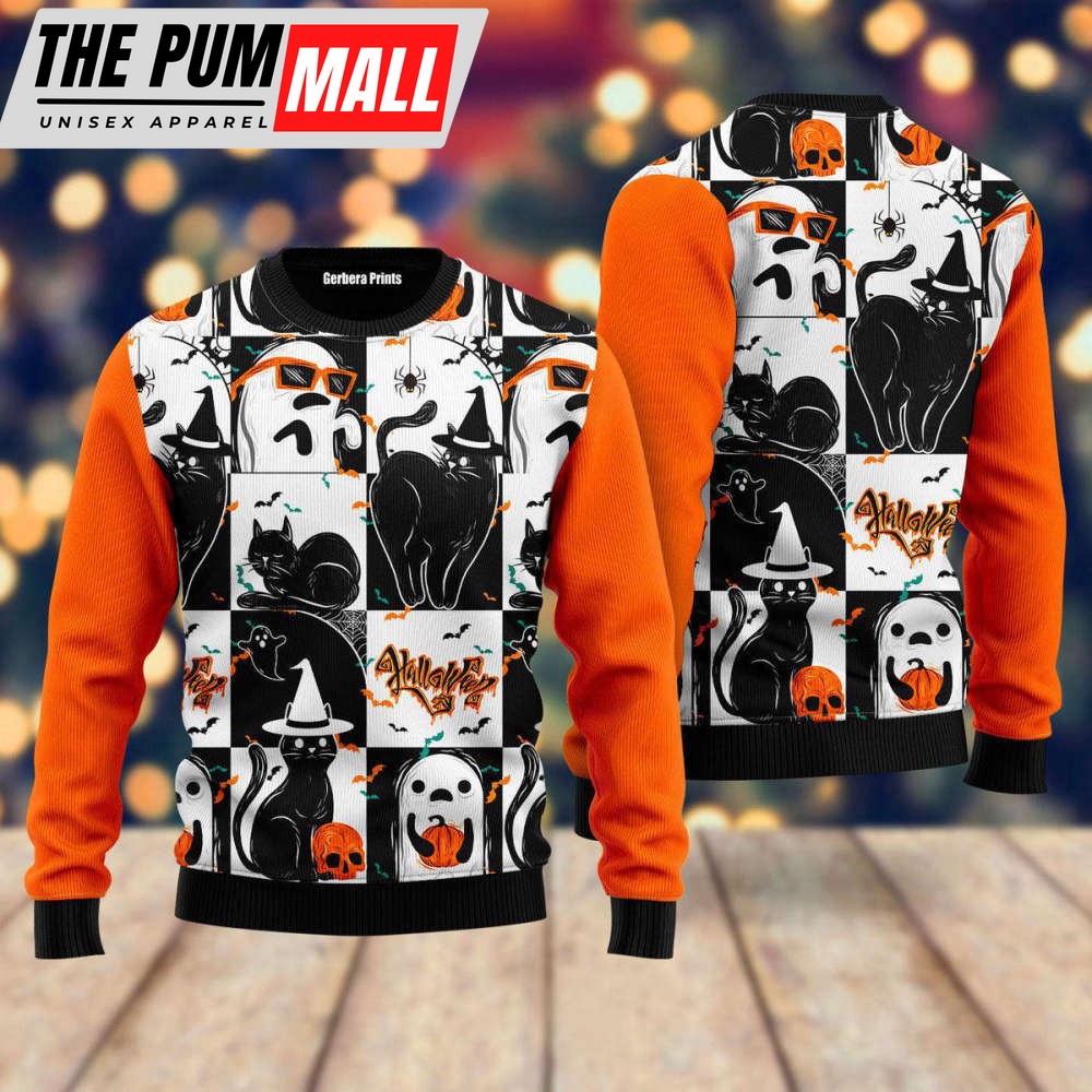 spooky-black-cat-and-ghost-ugly-christmas-sweater-perfect-for-men-women-uh14-efyvekhm Spooky Black Cat and Ghost Ugly Christmas Sweater – Perfect for Men & Women UH1413