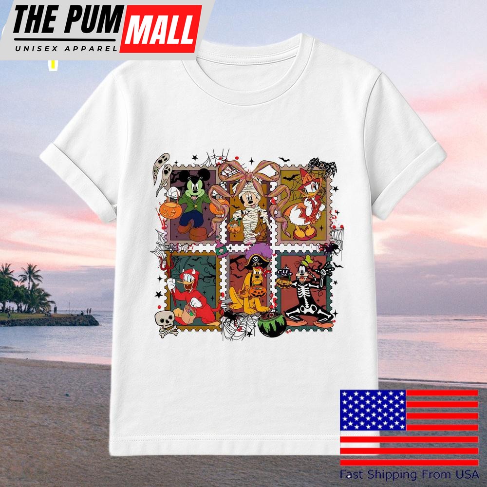 Spooky Mickey And Friends Halloween Character T-Shirt