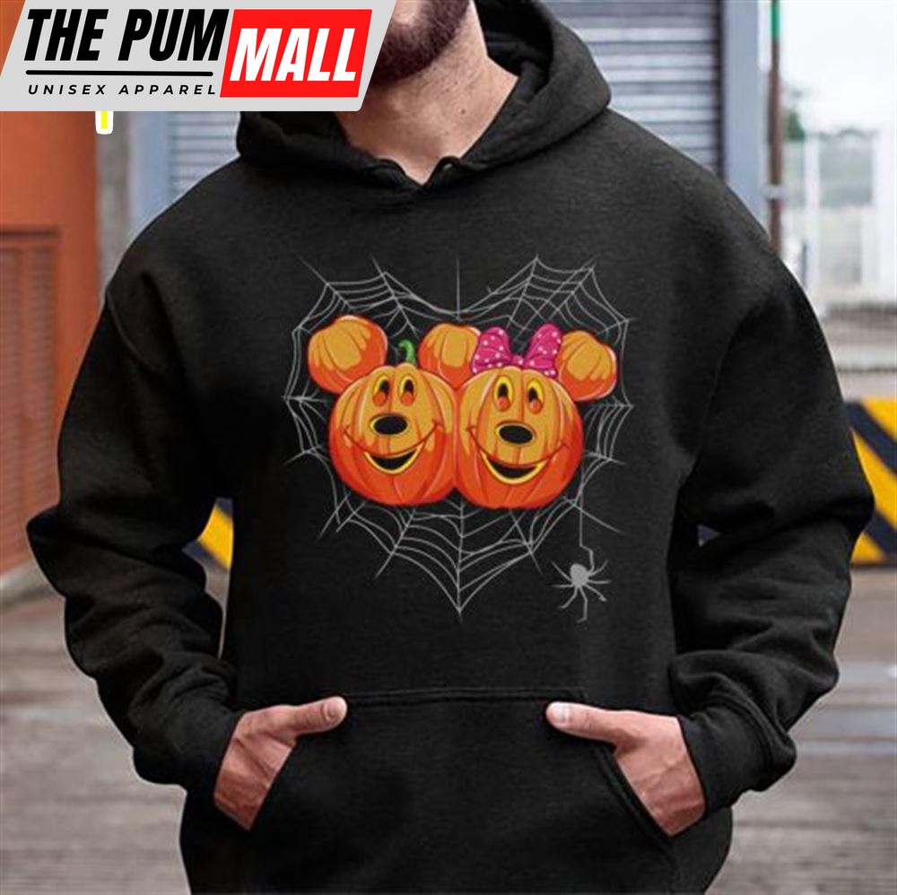 Spooky Mickey And Minnie Pumpkins Vintage Disney Halloween Sweatshirt