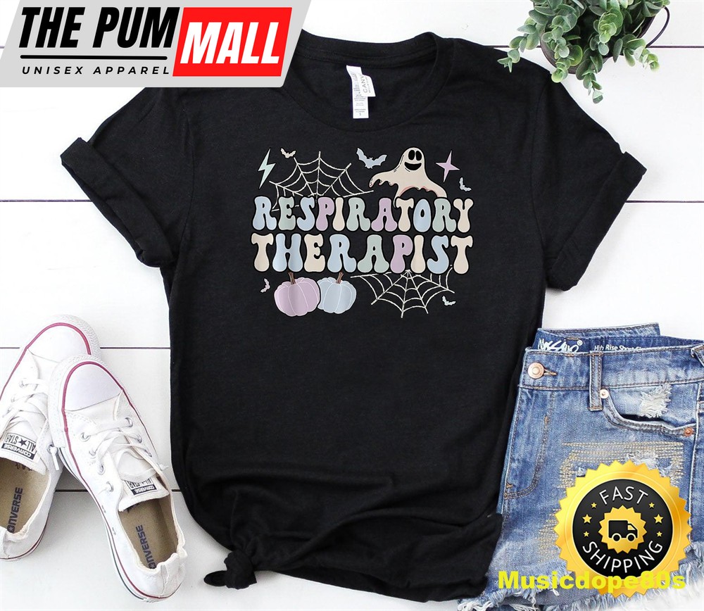 Spooky Respiratory Therapist Halloween Respiratory Therapy T-Shirt