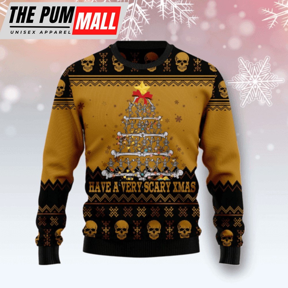Spooky Skull Xmas Sweater: Get Festive with a Very Scary Ugly Christmas Sweater