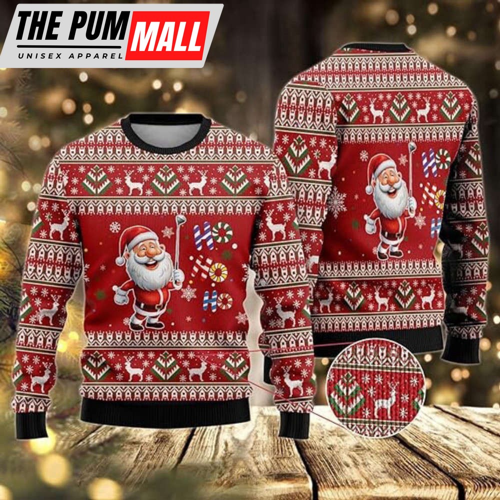sporty-santa-claus-sweaters-ugly-christmas-sweater-for-men-and-women-sfoghuzi Sporty Santa Claus Sweaters, Ugly Christmas Sweater For Men And Women