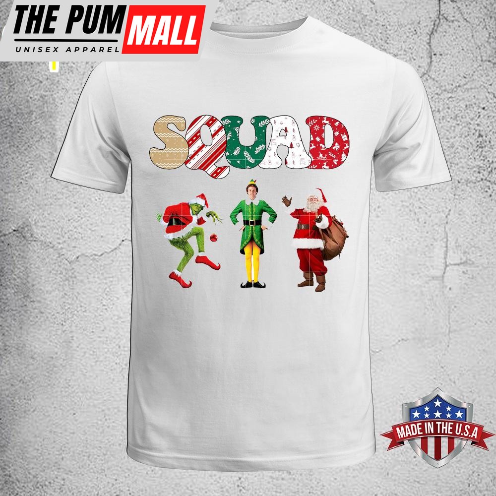 Squad Christmas Friends Elf Unisex T-Shirt