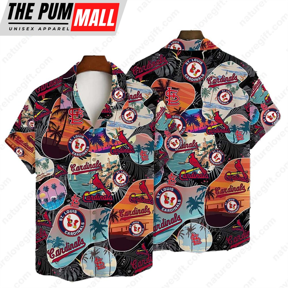St. Louis Cardinals Beach Scenery Vintage MLB Hawaiian Shirt