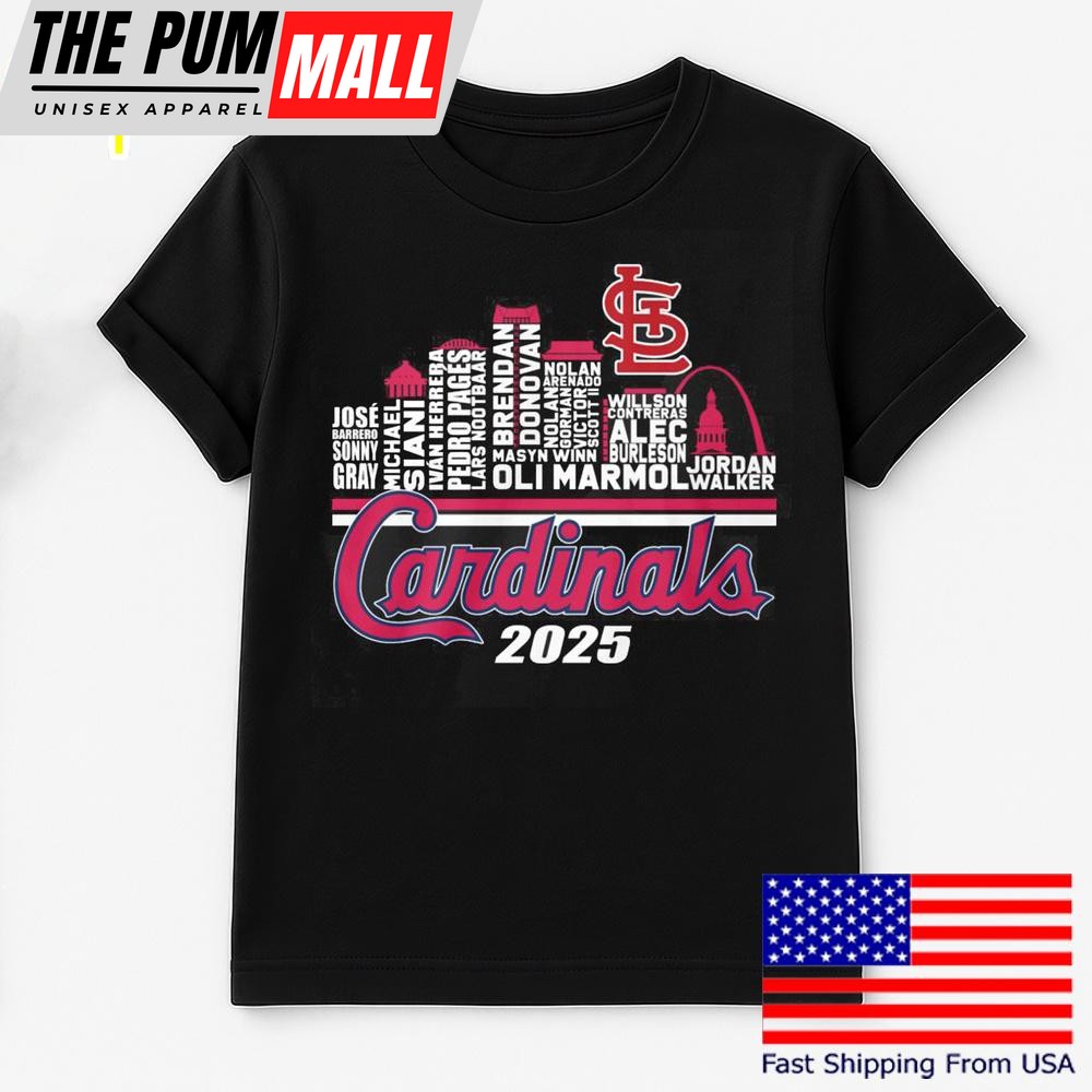 St Louis Cardinals City 2025 T Shirt