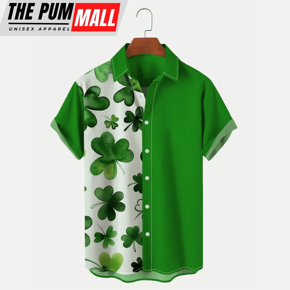 st-patrick-s-hawaiian-bowling-shirts-shamrock-art-men-s-gift-uvw9nsn1 St Patrick s Hawaiian Bowling Shirts: Shamrock Art & Men s Gift