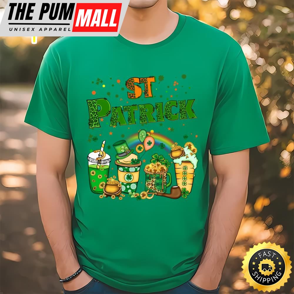 St. Patricks Day Drink Coffee Latte Shirt