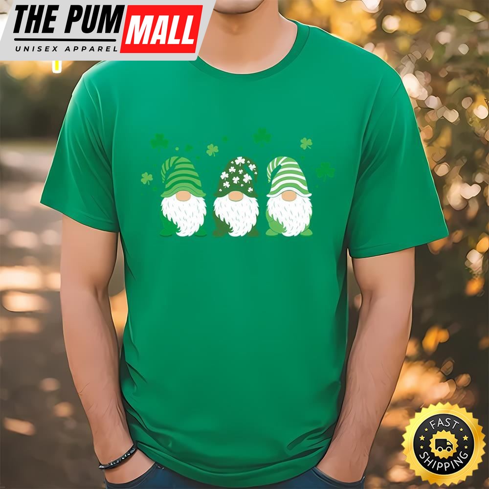 St. Patricks Day Gift Cute Gnomes T-Shirt