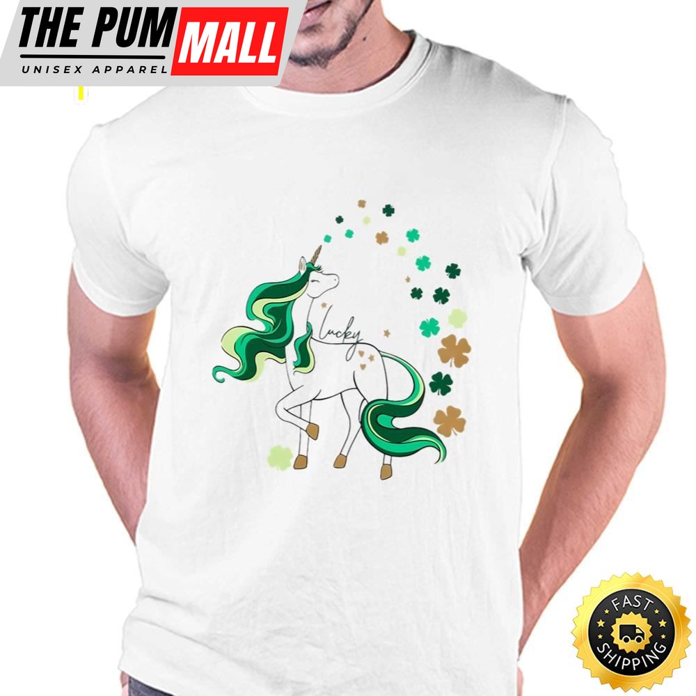 St Patricks Day Girls Unicorn Shirt
