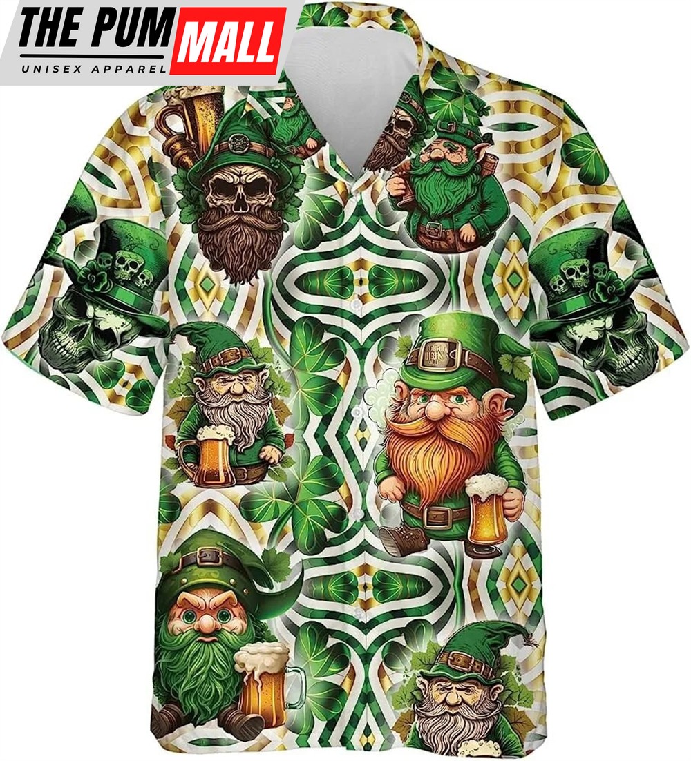 St Patricks Day Hawaiian Shirt, Patrick Day Button Down Hawaiian Shirt Short Sleeve, St. Patrick’s Day Shirt