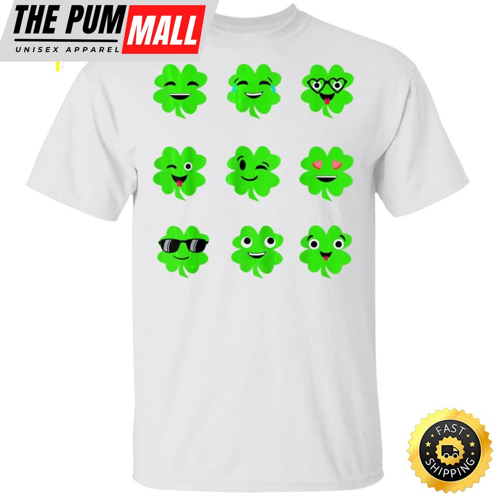 St Patricks Day Irish Emoji Shamrock Happy St. Patricks Day Shirt