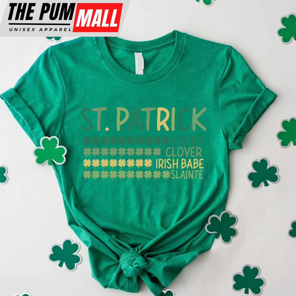 St Patrick’s Day Lucky Shirt,Lucky Clover Tshirt,Saint Patricks Day Shamrock Tee,Irish Gift for Women Men