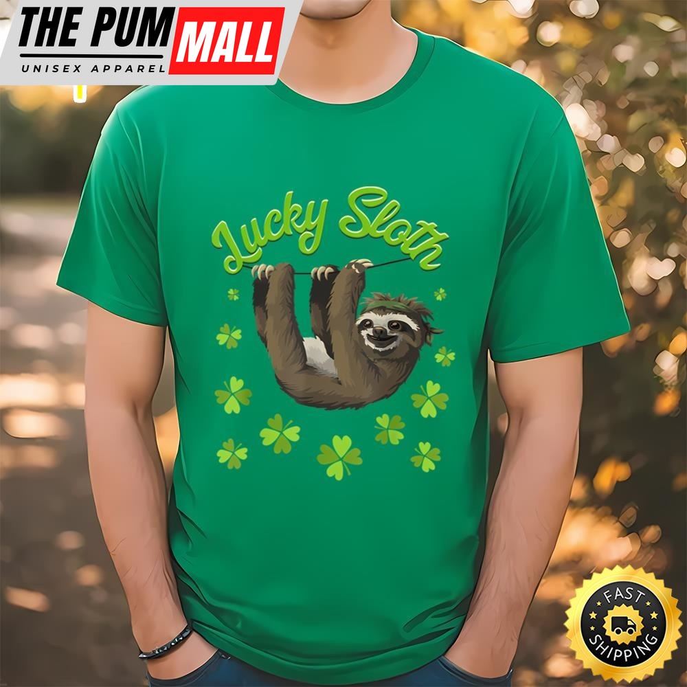 St. Patricks Day Lucky Sloth T-Shirt