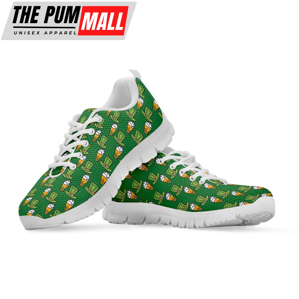 st-patricks-day-shoes-cute-shamrock-saint-patricks-day-print-white-running-sh-tenglsxm St Patrick’s Day Shoes, Cute Shamrock Saint Patrick’s Day Print White Running Shoes, St Patrick’s Day Sneakers