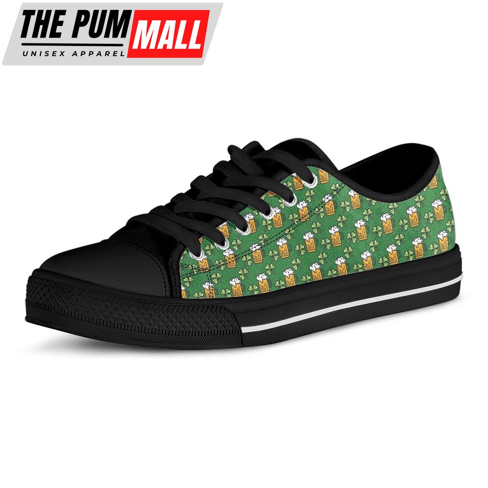 st-patricks-day-shoes-cute-st-patricks-day-pattern-print-black-low-top-shoes-4jaxkso2 St Patrick’s Day Shoes, Cute St. Patrick’s Day Pattern Print Black Low Top Shoes, St Patrick’s Day Sneakers