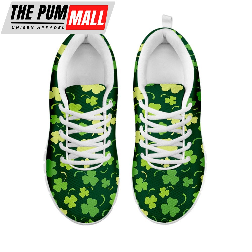 st-patricks-day-shoes-green-clover-saint-patricks-day-print-white-running-sho-nsuztykd St Patrick’s Day Shoes, Green Clover Saint Patrick’s Day Print White Running Shoes, St Patrick’s Day Sneakers