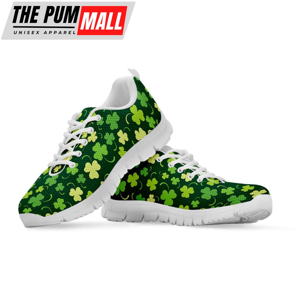 st-patricks-day-shoes-green-clover-saint-patricks-day-print-white-running-sho-nsuztykd St Patrick’s Day Shoes, Green Clover Saint Patrick’s Day Print White Running Shoes, St Patrick’s Day Sneakers