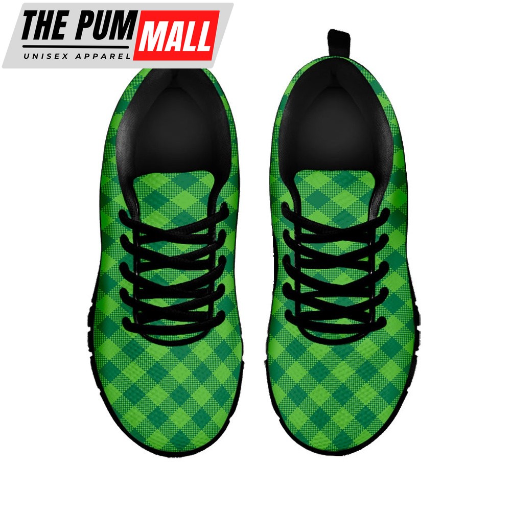 st-patricks-day-shoes-green-plaid-saint-patricks-day-print-black-running-shoe-wpg5ffsx St Patrick’s Day Shoes, Green Plaid Saint Patrick’s Day Print Black Running Shoes, St Patrick’s Day Sneakers