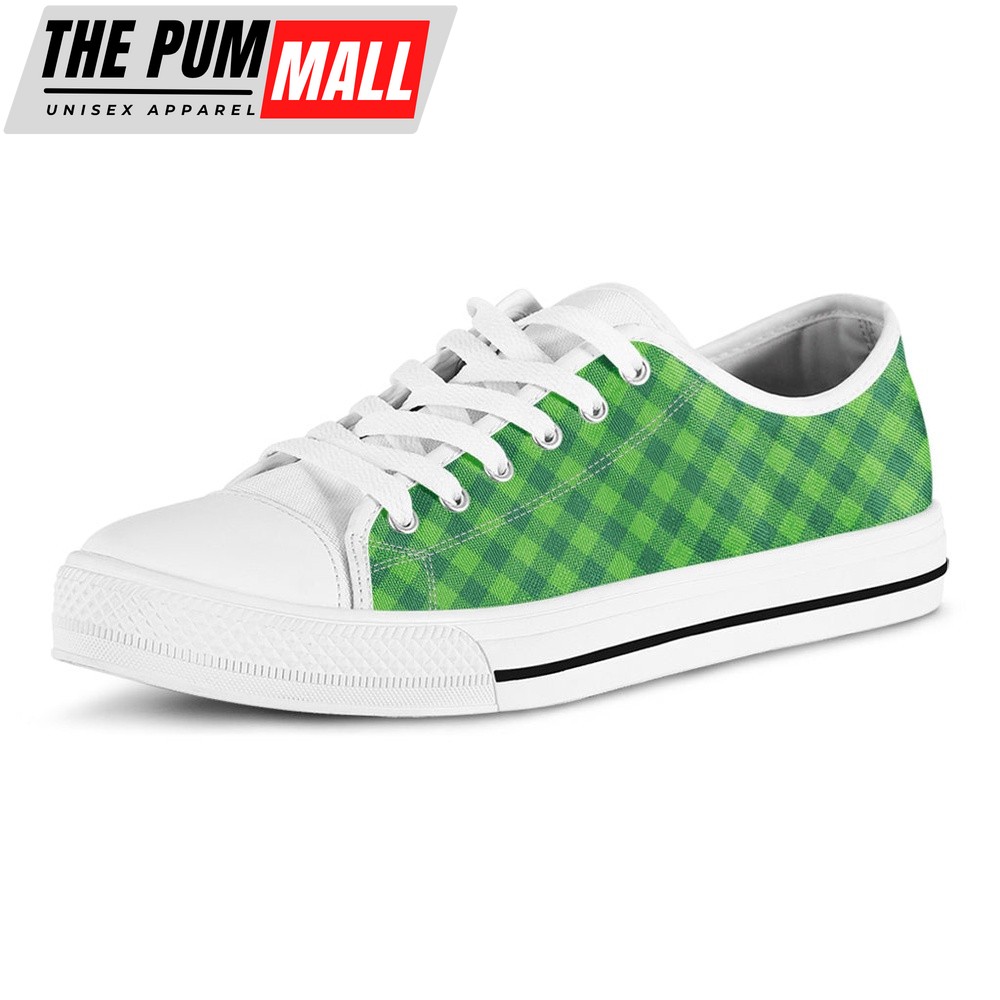 st-patricks-day-shoes-green-plaid-saint-patricks-day-print-white-low-top-shoe-flqzd5qw St Patrick’s Day Shoes, Green Plaid Saint Patrick’s Day Print White Low Top Shoes, St Patrick’s Day Sneakers