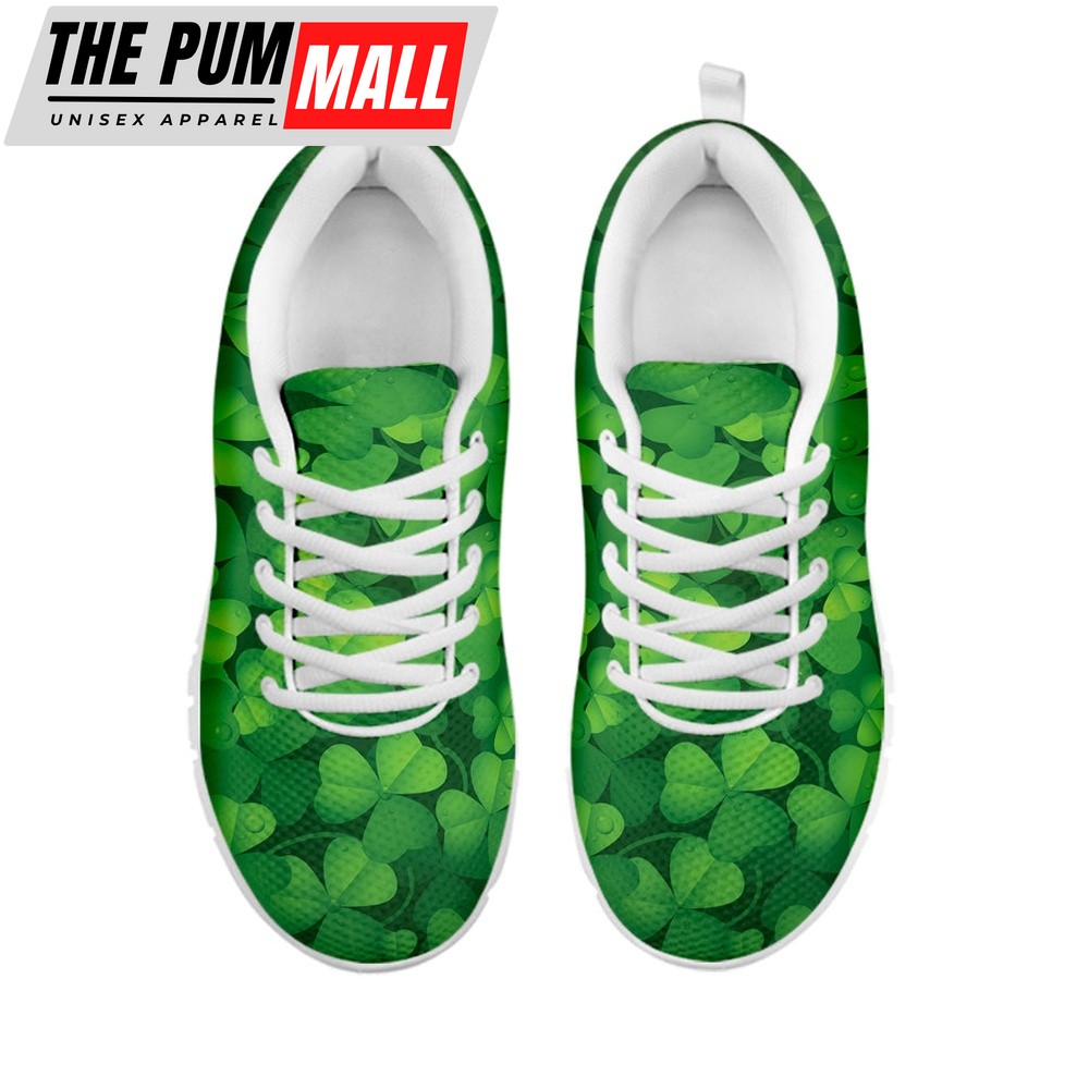 st-patricks-day-shoes-irish-clover-st-patricks-day-print-white-running-shoes-g8ubidax St Patrick’s Day Shoes, Irish Clover St. Patrick’s Day Print White Running Shoes, St Patrick’s Day Sneakers