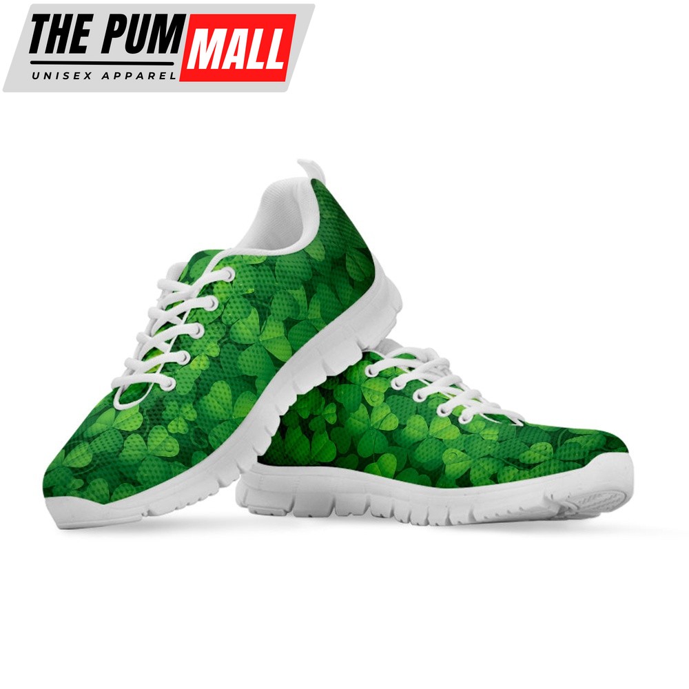 st-patricks-day-shoes-irish-clover-st-patricks-day-print-white-running-shoes-g8ubidax St Patrick’s Day Shoes, Irish Clover St. Patrick’s Day Print White Running Shoes, St Patrick’s Day Sneakers