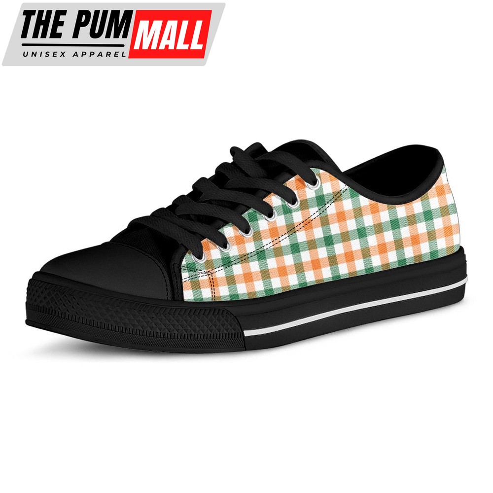 st-patricks-day-shoes-irish-plaid-st-patricks-day-print-black-low-top-shoes-s5f7s79f St Patrick’s Day Shoes, Irish Plaid St. Patrick’s Day Print Black Low Top Shoes, St Patrick’s Day Sneakers
