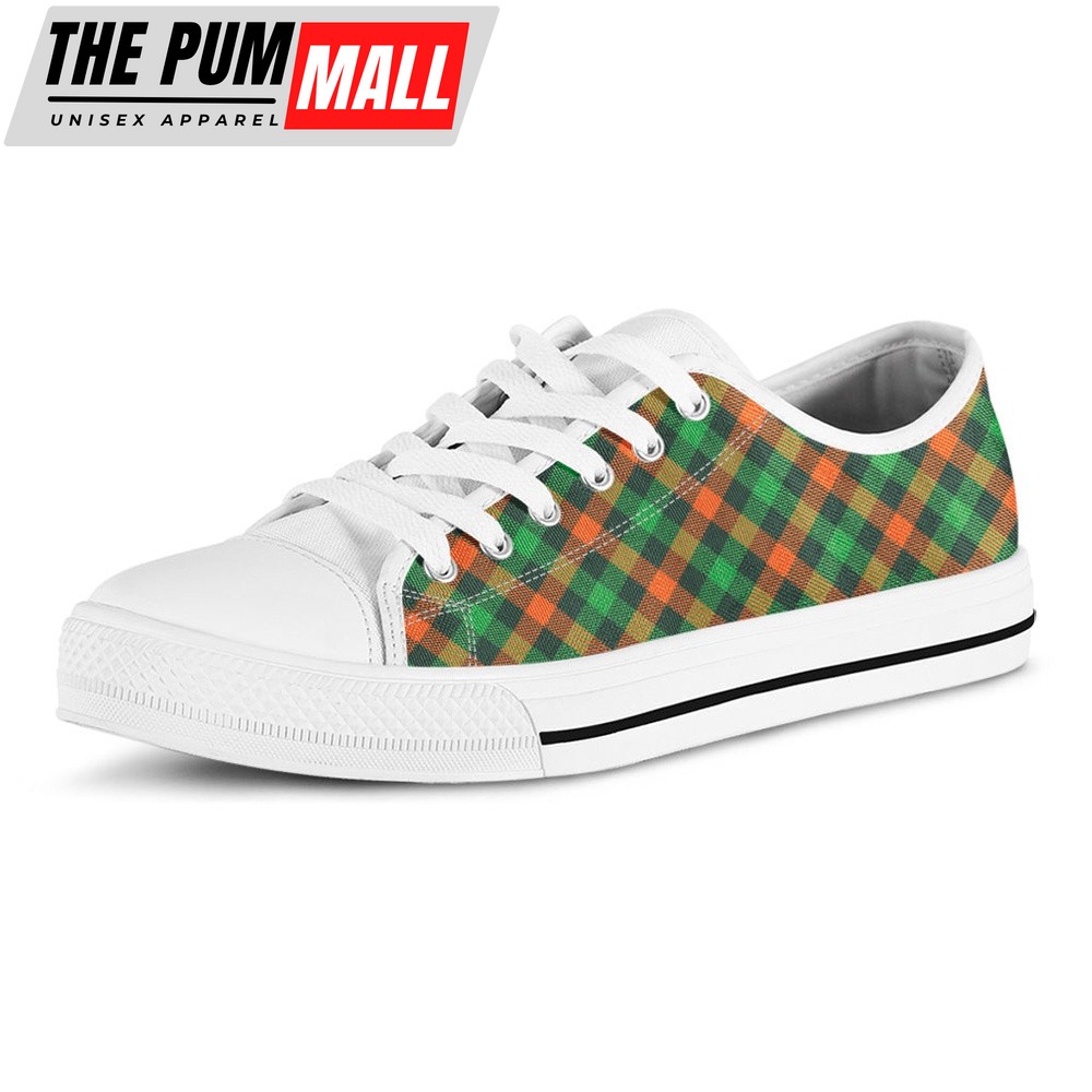 st-patricks-day-shoes-irish-saint-patricks-day-plaid-print-white-low-top-shoe-ko1tk4mz St Patrick’s Day Shoes, Irish Saint Patrick’s Day Plaid Print White Low Top Shoes, St Patrick’s Day Sneakers