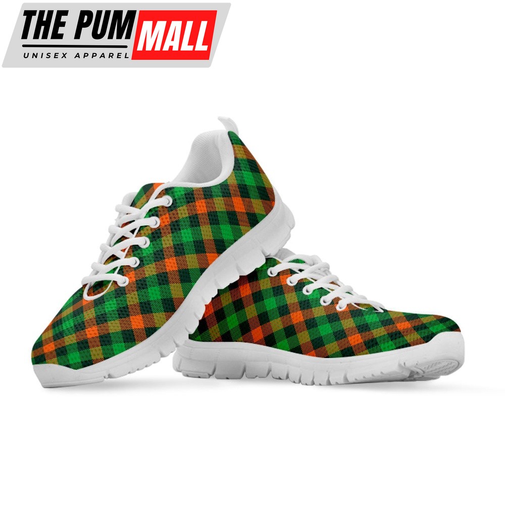 st-patricks-day-shoes-irish-saint-patricks-day-plaid-print-white-running-shoe-fi5aedck St Patrick’s Day Shoes, Irish Saint Patrick’s Day Plaid Print White Running Shoes, St Patrick’s Day Sneakers