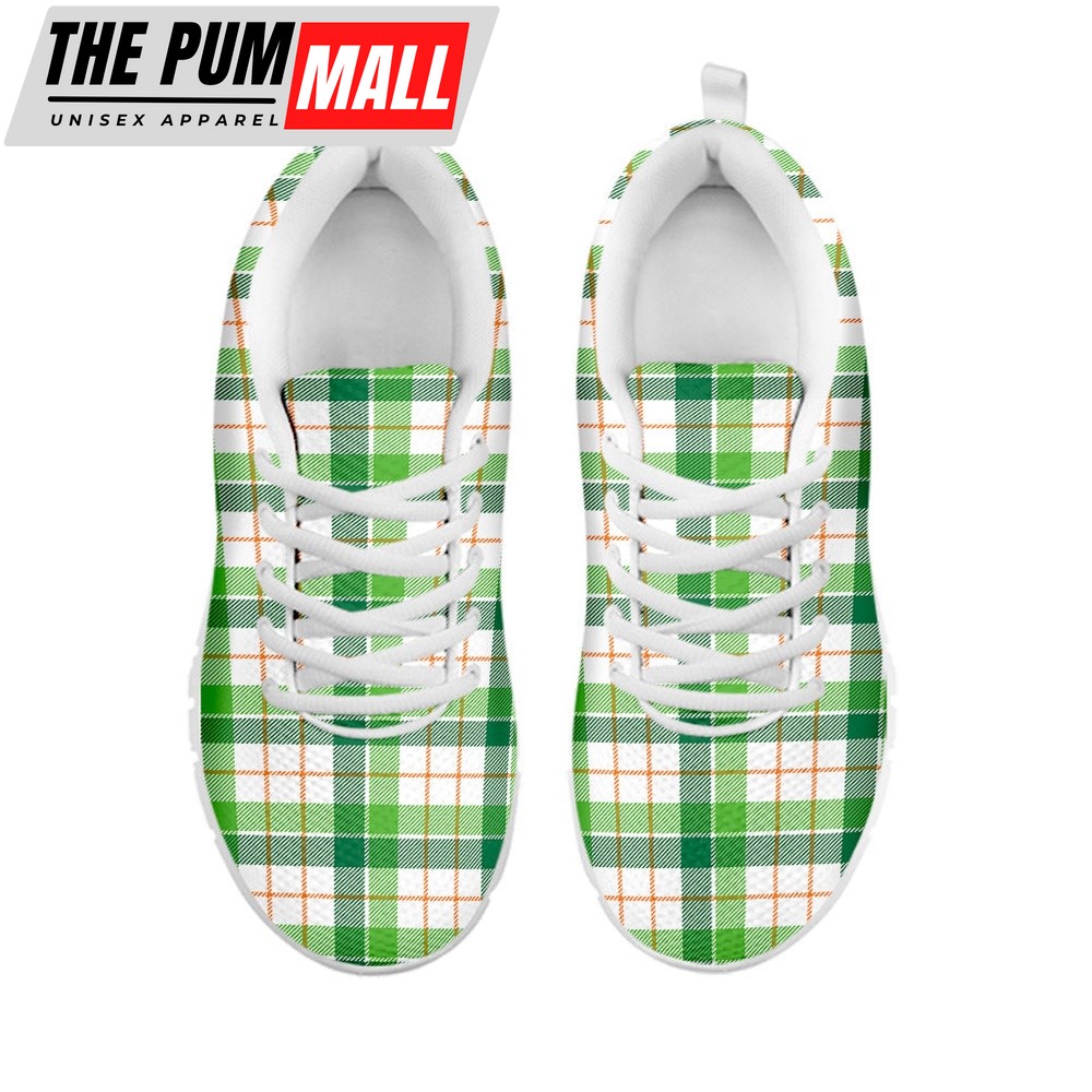 st-patricks-day-shoes-irish-st-patricks-day-tartan-print-white-running-shoes-ggjx3x3e St Patrick’s Day Shoes, Irish St. Patrick’s Day Tartan Print White Running Shoes, St Patrick’s Day Sneakers