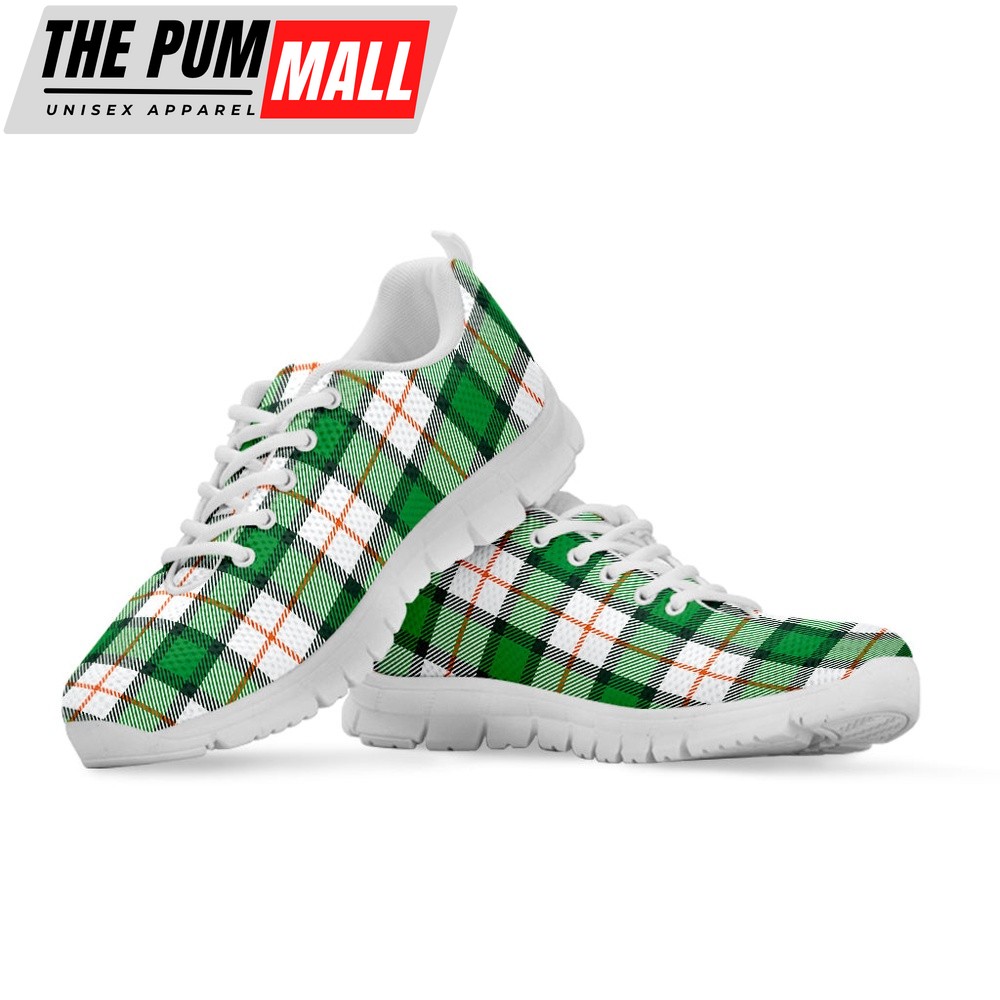 st-patricks-day-shoes-irish-tartan-st-patricks-day-print-white-running-shoes-v9qrya7z St Patrick’s Day Shoes, Irish Tartan St. Patrick’s Day Print White Running Shoes, St Patrick’s Day Sneakers