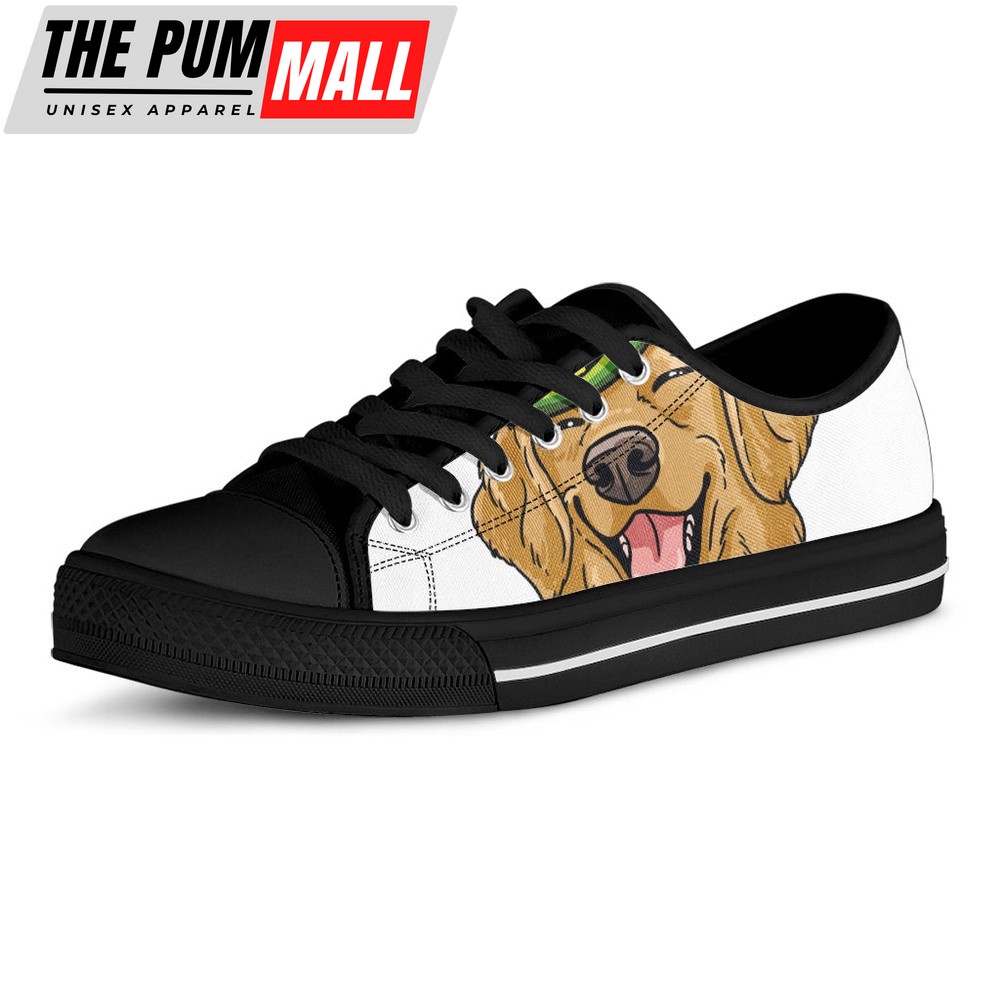 st-patricks-day-shoes-patricks-day-golden-retriever-print-black-low-top-shoes-4cun91h4 St Patrick’s Day Shoes, Patrick’s Day Golden Retriever Print Black Low Top Shoes, St Patrick’s Day Sneakers