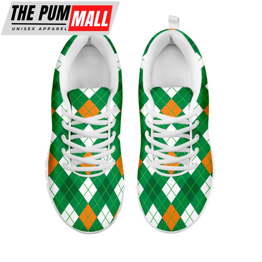 st-patricks-day-shoes-saint-patricks-day-argyle-pattern-print-white-running-s-tohs4fby St Patrick’s Day Shoes, Saint Patrick’s Day Argyle Pattern Print White Running Shoes, St Patrick’s Day Sneakers