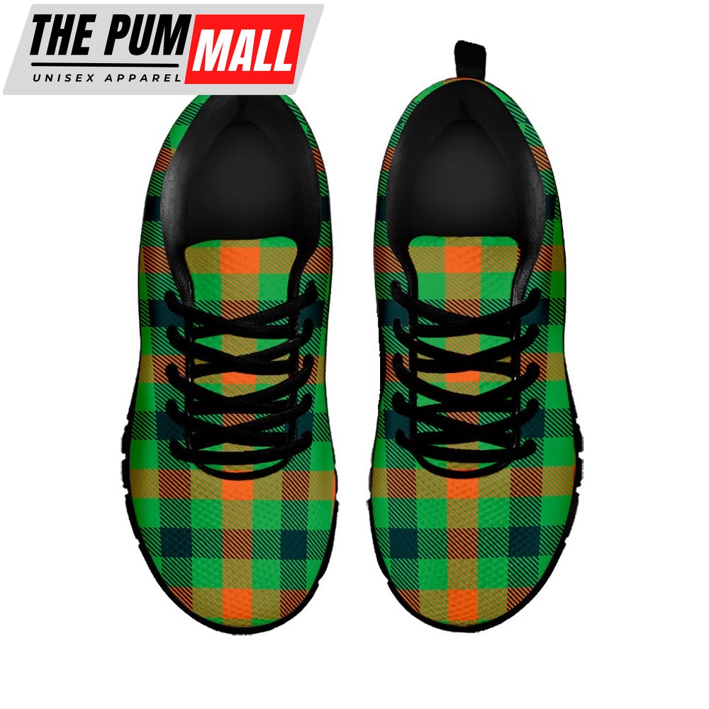 st-patricks-day-shoes-saint-patricks-day-buffalo-plaid-print-black-running-sh-ufb251zb St Patrick’s Day Shoes, Saint Patrick’s Day Buffalo Plaid Print Black Running Shoes, St Patrick’s Day Sneakers