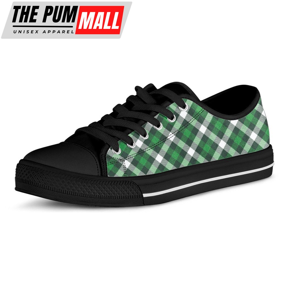 st-patricks-day-shoes-saint-patricks-day-plaid-pattern-print-black-low-top-sh-zgws1k5x St Patrick’s Day Shoes, Saint Patrick’s Day Plaid Pattern Print Black Low Top Shoes, St Patrick’s Day Sneakers