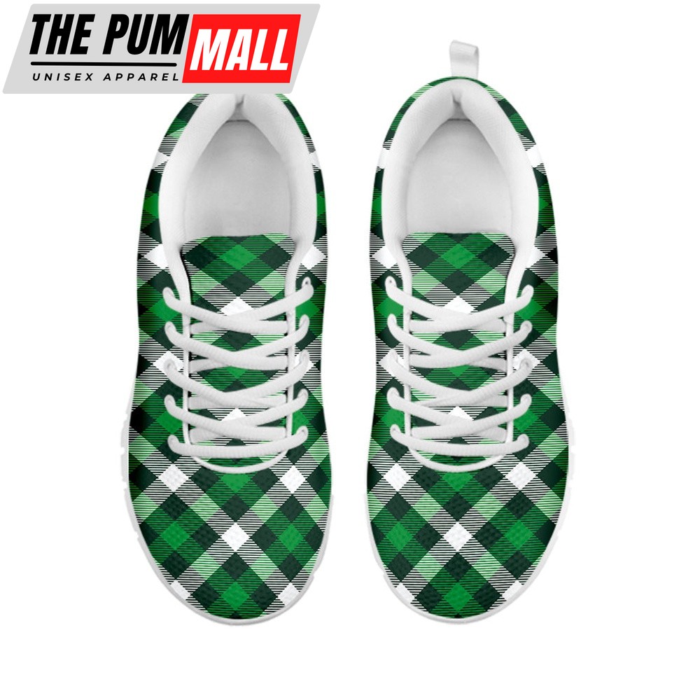 st-patricks-day-shoes-saint-patricks-day-plaid-pattern-print-white-running-sh-cgorrkwa St Patrick’s Day Shoes, Saint Patrick’s Day Plaid Pattern Print White Running Shoes, St Patrick’s Day Sneakers