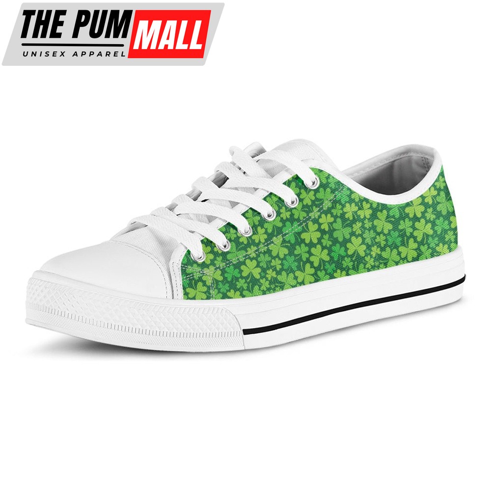 st-patricks-day-shoes-shamrock-leaf-st-patricks-day-print-white-low-top-shoe-xz5i1n4m St Patrick’s Day Shoes, Shamrock Leaf St. Patrick’s Day Print White Low Top Shoes, St Patrick’s Day Sneakers