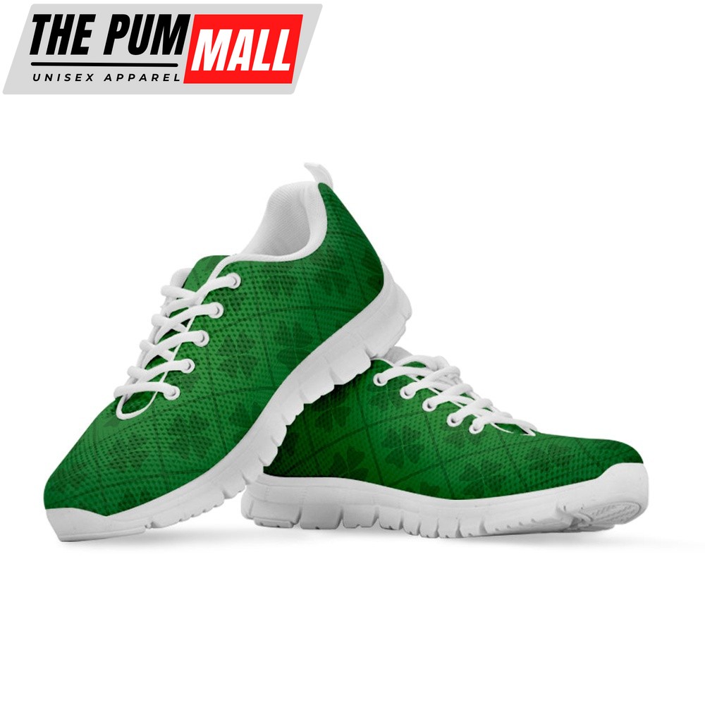 st-patricks-day-shoes-shamrock-st-patricks-day-pattern-print-white-running-s-71uy2z7l St Patrick’s Day Shoes, Shamrock St. Patrick’s Day Pattern Print White Running Shoes, St Patrick’s Day Sneakers