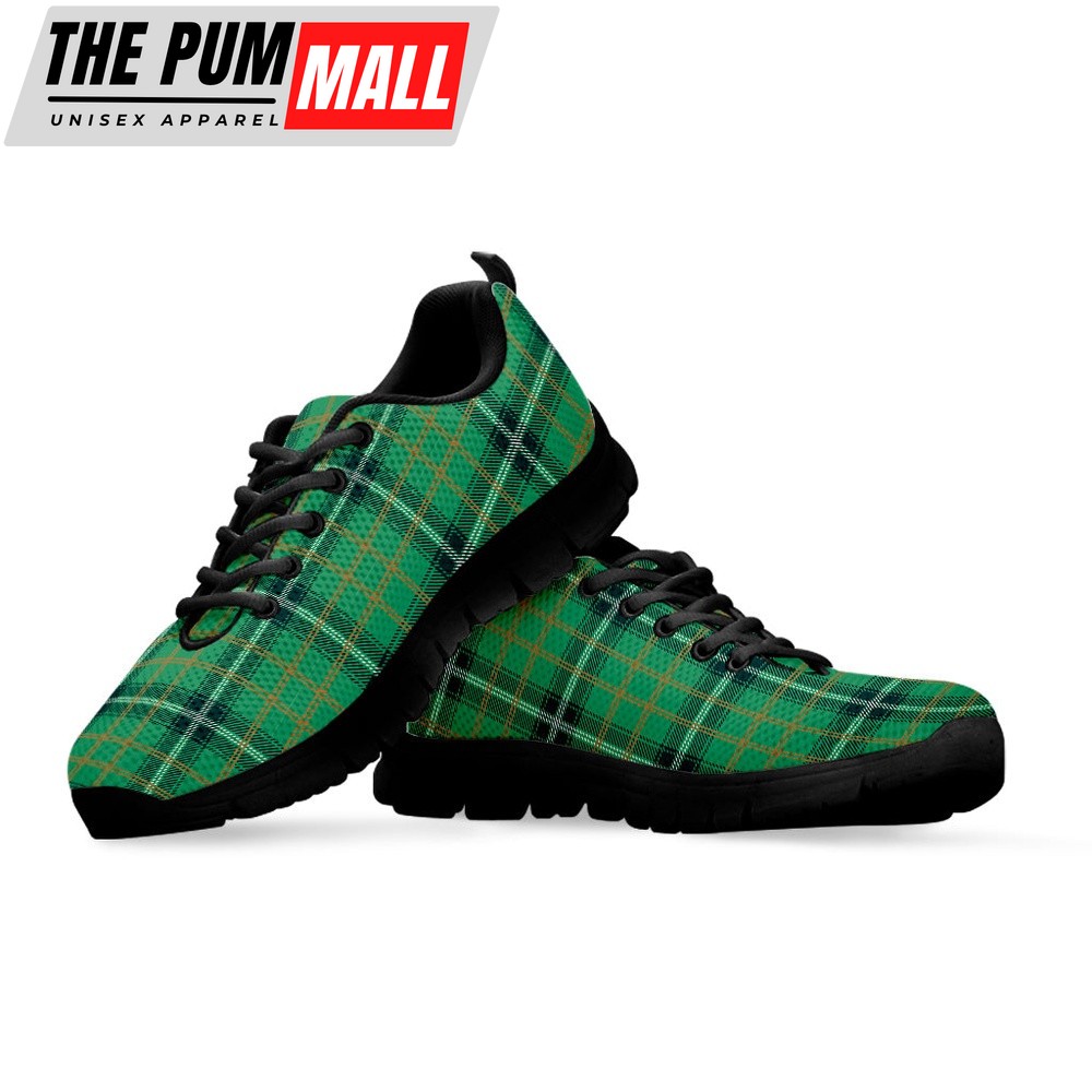 st-patricks-day-shoes-st-patricks-day-tartan-pattern-print-black-running-sho-vwc8547a St Patrick’s Day Shoes, St. Patrick’s Day Tartan Pattern Print Black Running Shoes, St Patrick’s Day Sneakers