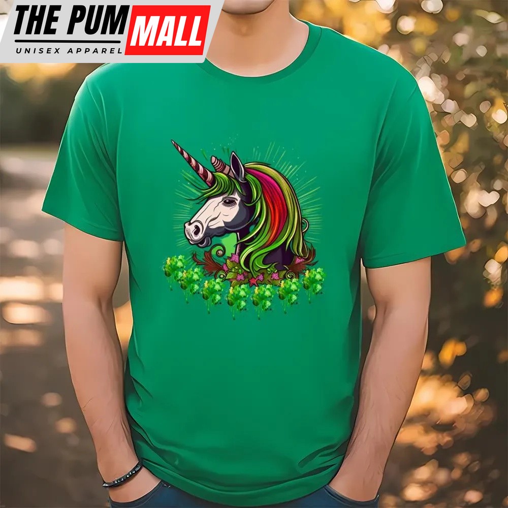 St Patricks Day T Shirt, Cute And Funny St Patricks Day Unicorn Design T-shirt, Funny St Patricks Day Shirts