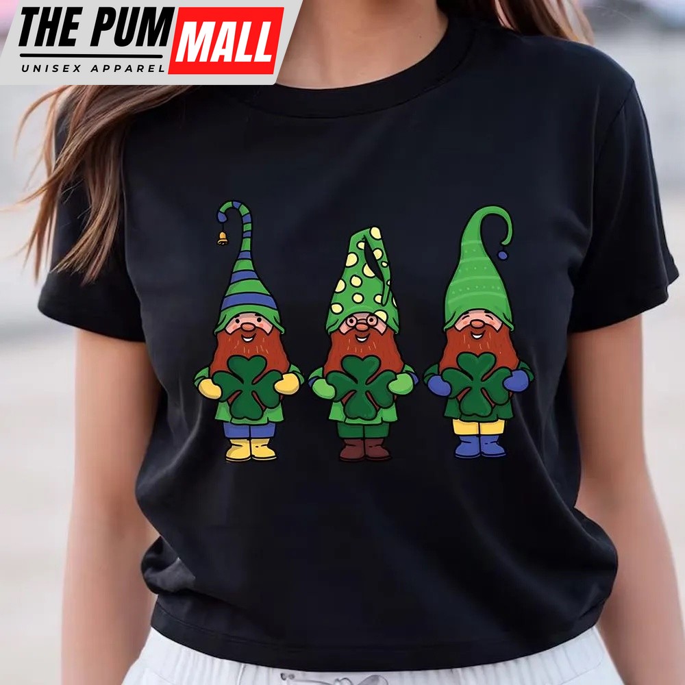 st-patricks-day-t-shirt-gnomes-with-shamrocks-patricks-day-t-shirt-funny-st-pa-zu05xj7k St Patricks Day T Shirt, Gnomes With Shamrocks Patricks Day T-Shirt, Funny St Patricks Day Shirts