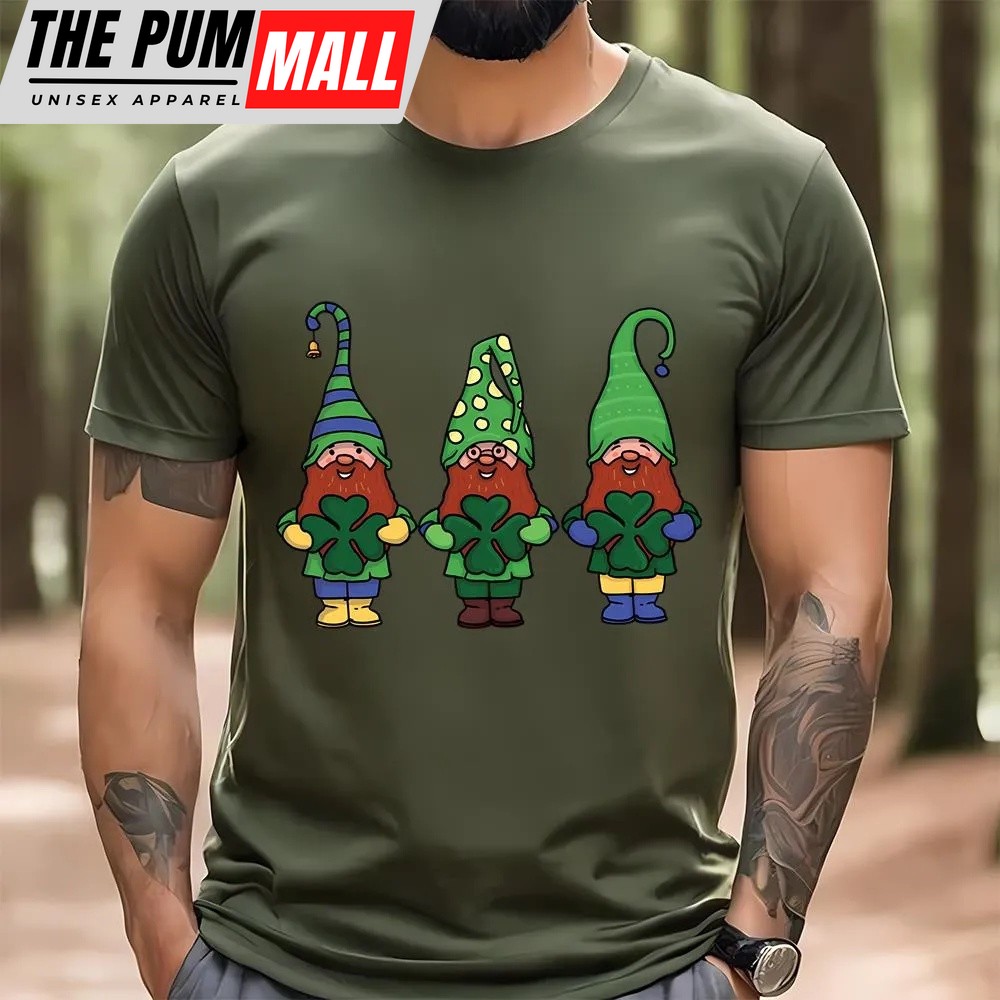 st-patricks-day-t-shirt-gnomes-with-shamrocks-patricks-day-t-shirt-funny-st-pa-zu05xj7k St Patricks Day T Shirt, Gnomes With Shamrocks Patricks Day T-Shirt, Funny St Patricks Day Shirts