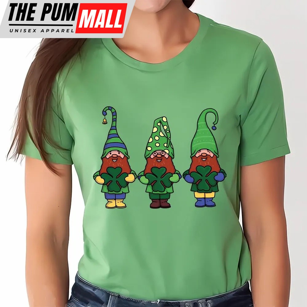st-patricks-day-t-shirt-gnomes-with-shamrocks-patricks-day-t-shirt-funny-st-pa-zu05xj7k St Patricks Day T Shirt, Gnomes With Shamrocks Patricks Day T-Shirt, Funny St Patricks Day Shirts