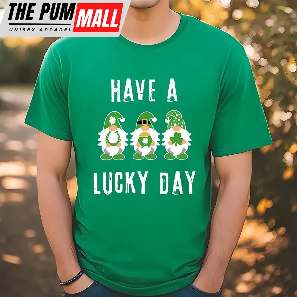 St Patricks Day T Shirt, Irish Gnomes Have A Lucky Day St Patricks Day T-shirt, Funny St Patricks Day Shirts