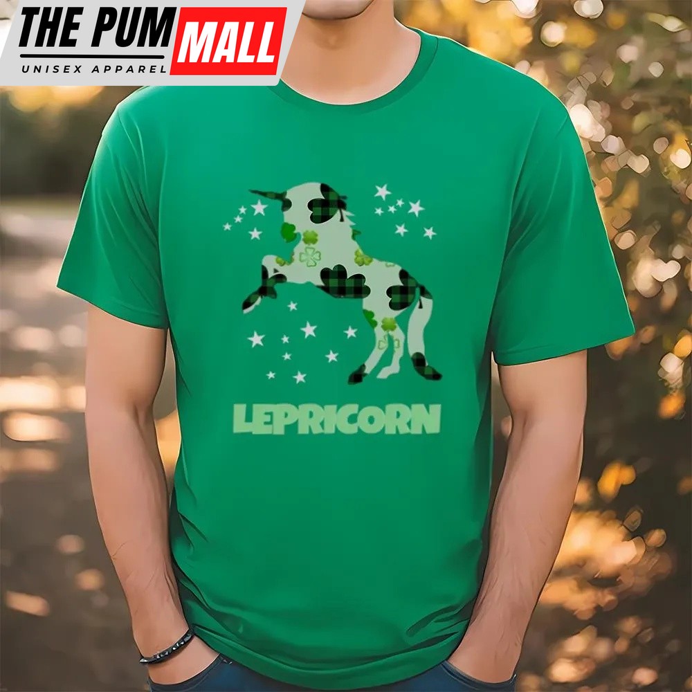 St Patricks Day T Shirt, Lepricorn Irish Unicorn Saint Patrick’s T-Shirt, Funny St Patricks Day Shirts