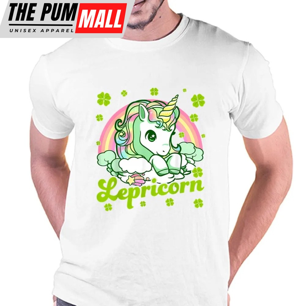 St Patricks Day T Shirt, Lepricorn Rainbow St Patricks Day Unicorn Teacher T-Shirt, Funny St Patricks Day Shirts