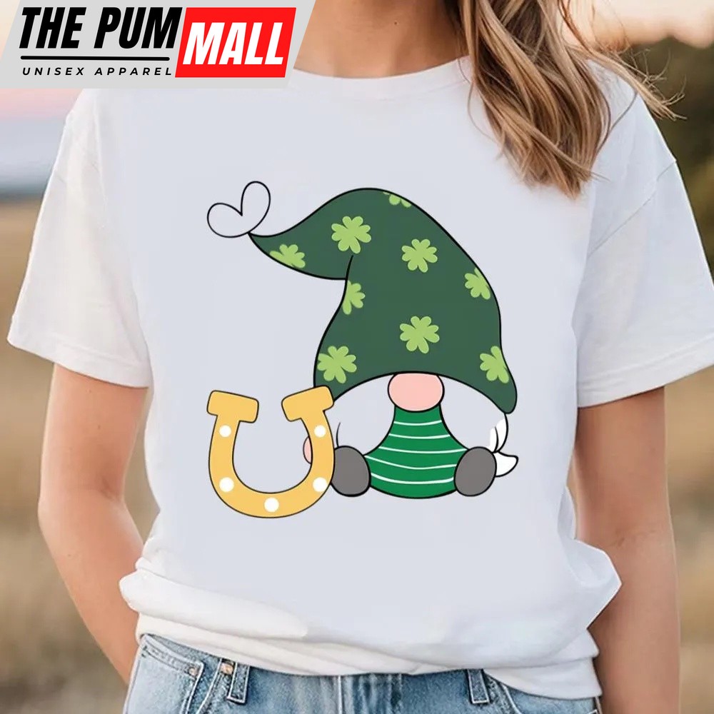 St Patricks Day T Shirt, St Patricks Day Cute Gnomes T-Shirt, Funny St Patricks Day Shirts
