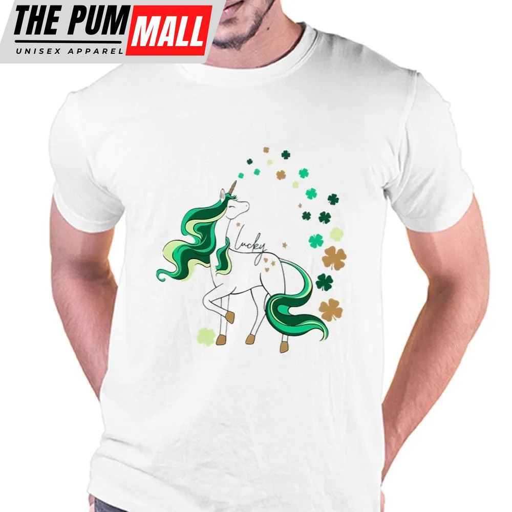 St Patricks Day T Shirt, St Patrick’s Day Girls Unicorn Shirt, Funny St Patricks Day Shirts