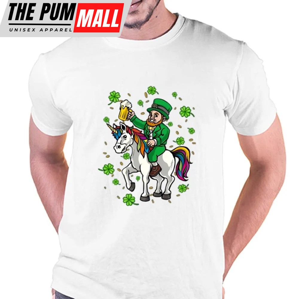 St Patricks Day T Shirt, St Patricks Day Shirt, Leprechaun Unicorn Irish T-shirt, Funny St Patricks Day Shirts