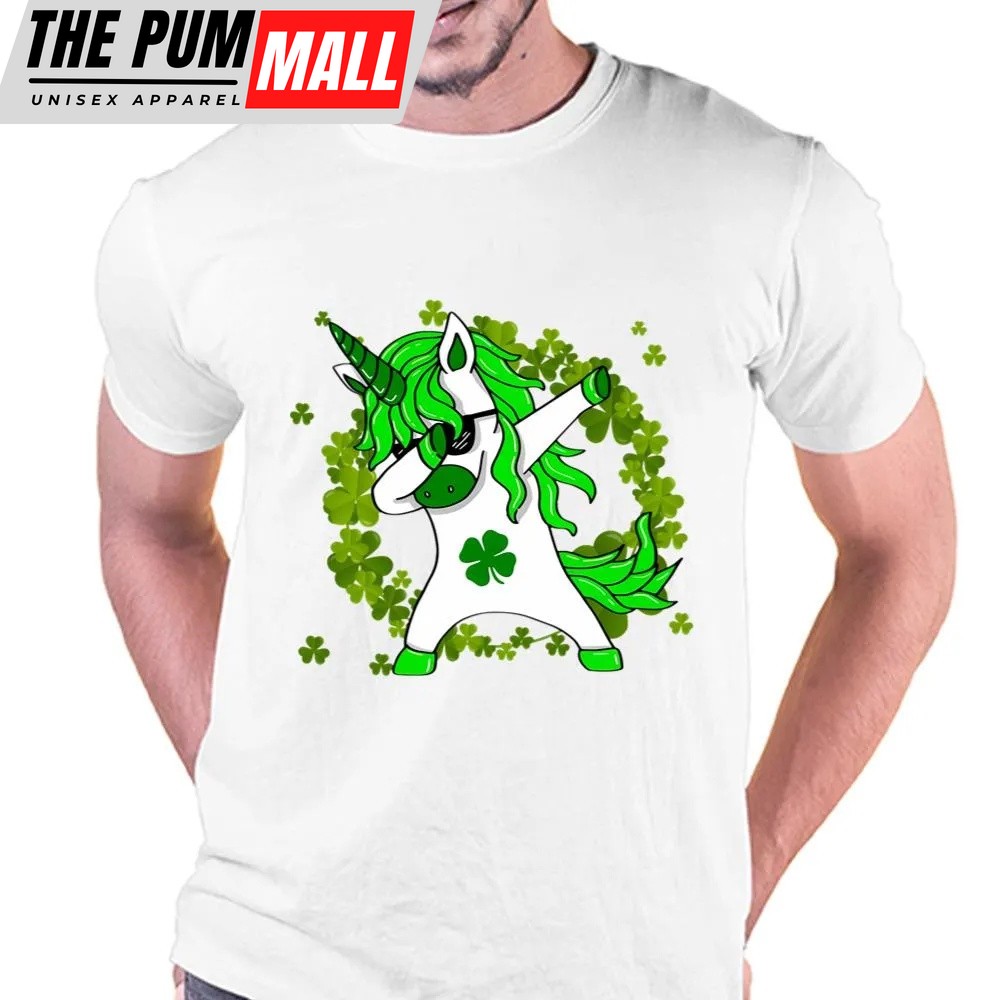 St Patricks Day T Shirt, St Patrick’s Day Unicorn Dabbing T-Shirt, Funny St Patricks Day Shirts
