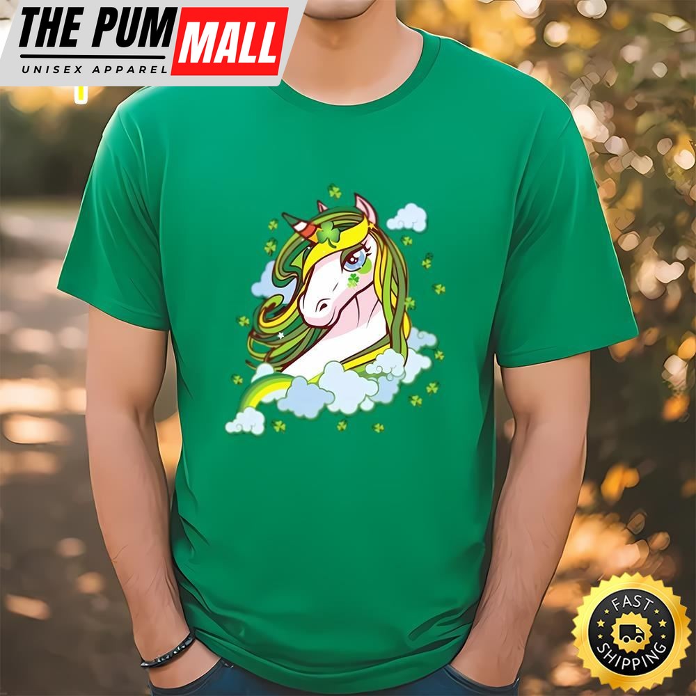 St Patricks Day Unicorn Leprechaun Lepricorn T-Shirt